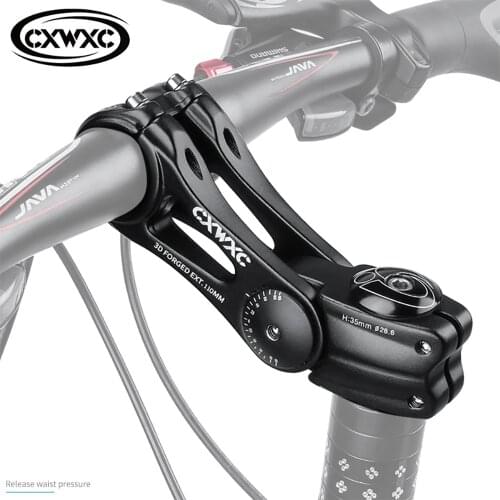 Adjustable MTB Stem For Bike Handlebar Stem 90/110/130/145mm Aluminum Alloy Mountain BMX Fixie Gear Cycling Bicycle Stems Part