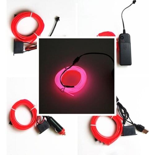 Mayitr Car LED Interior Ambient Light Decor Atmosphere Optical Fiber Lamp 5m Car Interior Light Atmosphere LED Decor Lamp