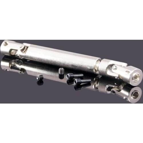RC Silver Universal Drive Shaft 110-145mm 1P For 1/10th D90 SCX10 Rock Crawler