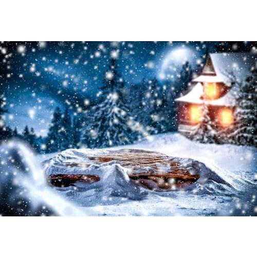 Snowy forest fairy photography backgrounds vinyl wonderland newborn photo backdrops for photo studio accessory photophone lv-990