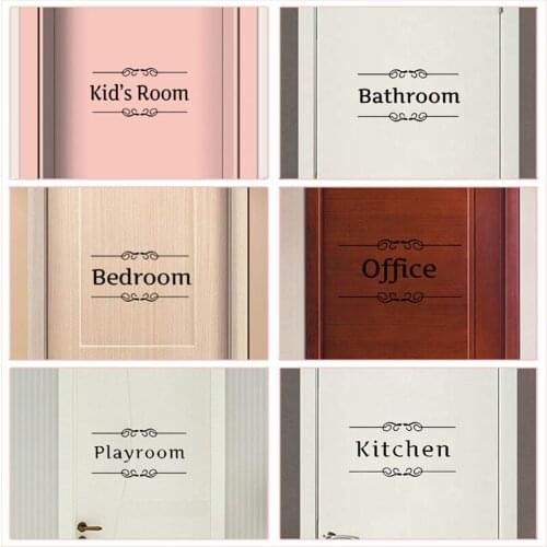 Funny Toilet Kids Bathroom Door Stickers toilet kids kitchen office Bedroom Playroom Mural Art 3 D Wall Decals Poster