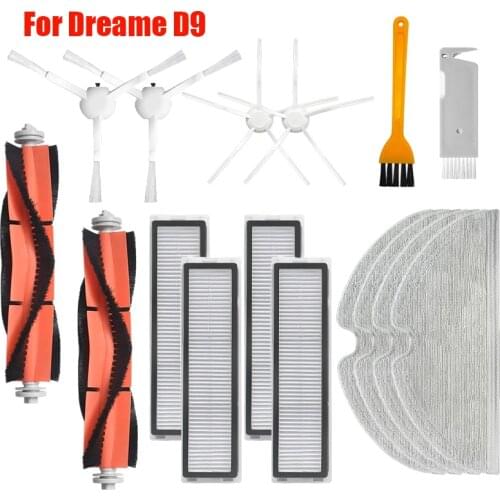 Side Brush Main Brush HEPA Filter Mop Cloth Rags Spare Parts For Dreame D9 L10 Pro Robot Vacuum Cleaner Replacement Accessories