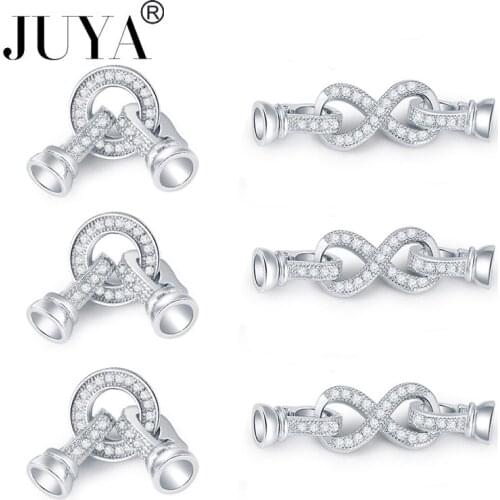 JUYA 5 Pcs Cubic Zirconia Fastener Clasps For Jewelry Making Dragon Claw Button Connectors DIY Handmade Jewelry Accessories