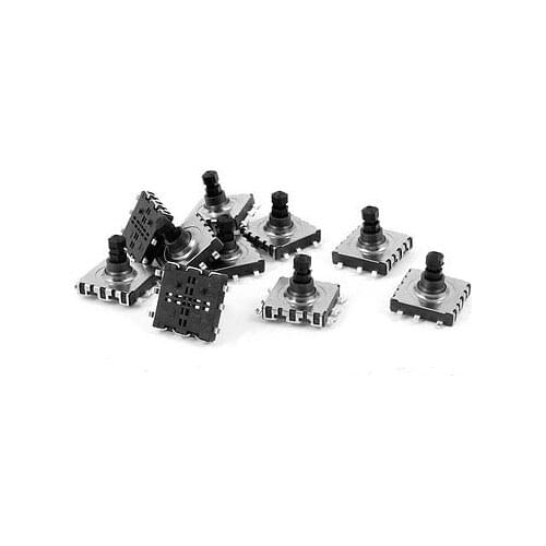 10pcs 10x10mm 6-Pin 5 Way Momentary Pushbutton PCB SMD SMT Tactile Switch 5/7/9mm Height
