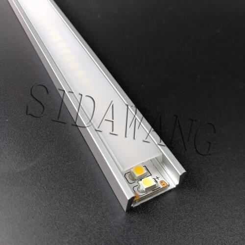 2000mm/piece Recessed Surfaced mount slim 7mm Aluminum led strip profile 2m, U alu channel for led strip SDW012