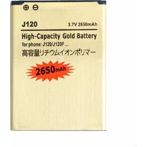 1x 2650mAh EB-BJ120BBE EB-BJ120CBE Gold Replacement Battery For Samsung Galaxy 2016 Edition J1 SM-J120 SM-J120A J120 j120A