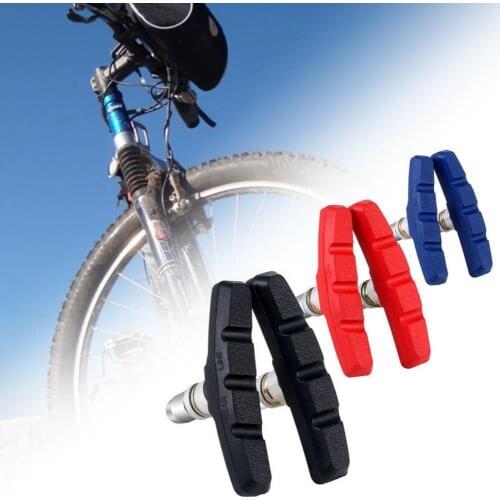 2Pcs Wear-resistant No Sound Bike V Brake Pads for MTB Bicycle Waterproof Cycle Brake Hoof Part Bicycle V Brake Pads