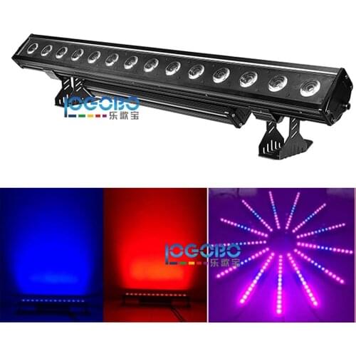 2Pcs/Lot 14x30W RGB 3in1 / RGBWA 5in1 LED Waterproof Wall Washer Up Lighting Flash Pixel Running Stage Bar Light IP65 Waterproof