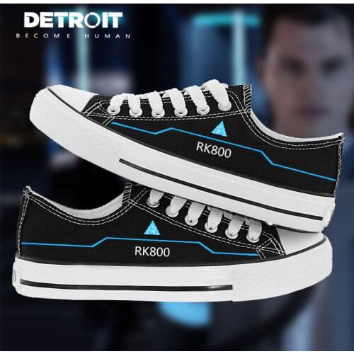 2021 New Arrival Quantic Game Detroit: Become Human RK800 AX400 RK200 Cosplay Student Canvas Casual Sport Shoes Fashion