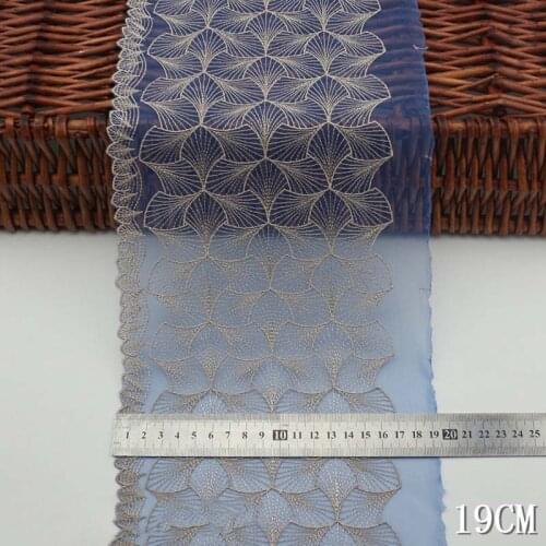 29yards Exquisite Embroidered Lace Trim Fabric High Quality Edge Ribbon For Craft Sewing Dress Clothing Accessories 19cm Width