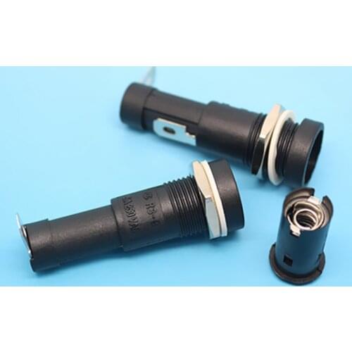 6*30 FUSE With fixed R3-9 fuse holder AC 15A/250V Open hole 12mm 10pcs