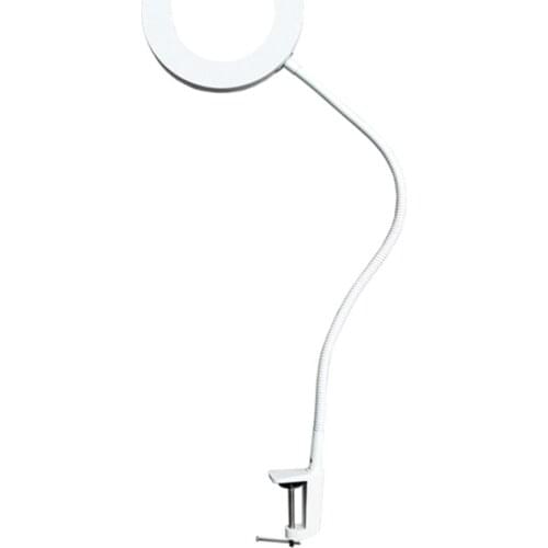 8X LED Magnifying Desk Lamp with Clamp 3 Color Modes 23" Flexible Gooseneck with Magnifier Light for Sewing Painting