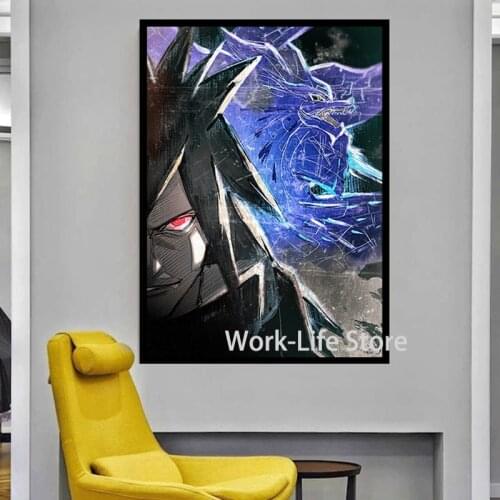 Madara Uchiha Anime Canvas Decoration Prints Poster Study Living Room Home Decor Bedroom Pictures Wall Art Painting