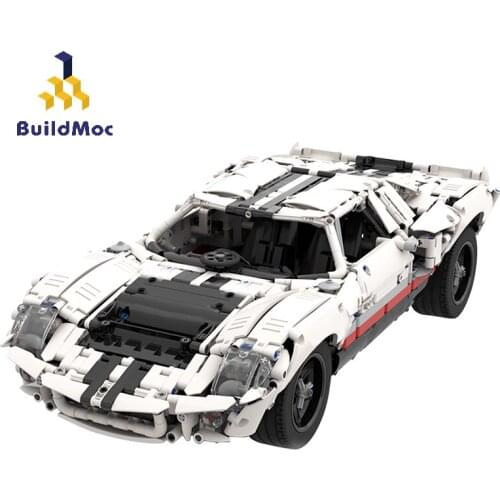 BuildMoc High-tech Car Machine Speed Champions Building Blocks MOC Functional car Model Bricks Toys For Children Gift
