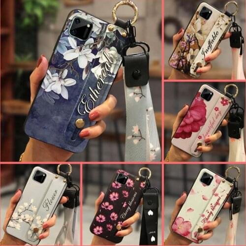 For Girls Kickstand Phone Case For OPPO Realme C11 Waterproof Back Cover Anti-dust Soft New Arrival