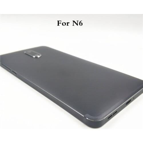 Original New Metal Rear Housing For Nokia 6 TA-1021 TA-1033 TA-1025 Battery Back Cover Case With Side key+Camera Lens