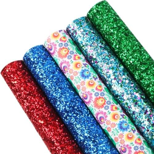 David accessories 5Pieces/set 20*33cm Flower Synthetic Leather Patchwork Hair Bow Handbag Shoes DIY,1Yc10685