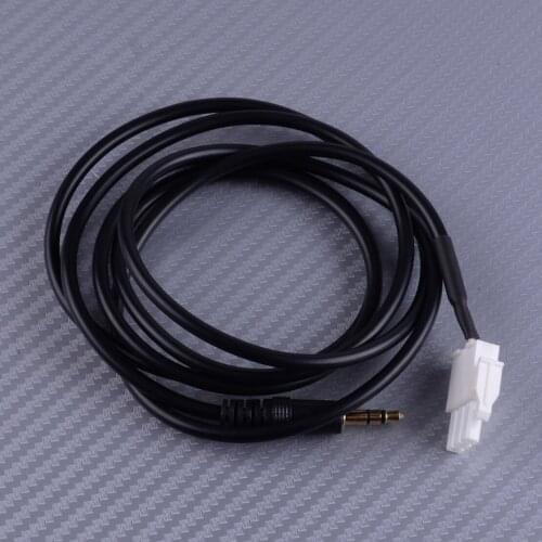 DWCX Plug To Male 3.5mm Jack AUX Audio Cable Adapter 3 Pin Fit For Honda Goldwing GL1800 Motorcycle