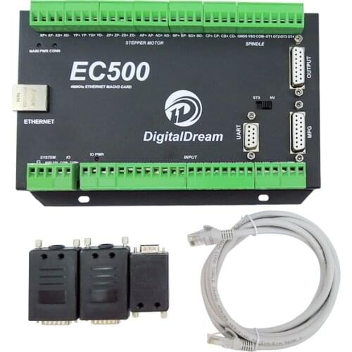 EC500 Mach3 Ethernet 6 axis Motion Controller Card Plc Programmable Logic Controller Motor Speed Controller