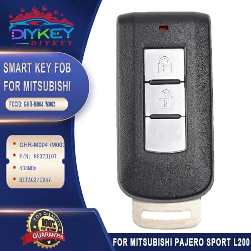 DIYKEY GHR-M004 GHR-M003 8637B107 433.92MHz ID47 Smart Remote Key Keyless Go for Mitsubishi Pajero Sport L200 Montero 2015-2019