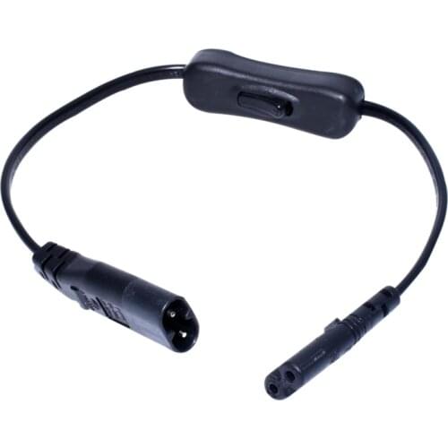 "8" Figure C7 Power Cable with Switch,IEC 320 C8 to C7 Extension Cord with On/Off ,C7 Power Lead cables switch Short Wires