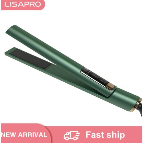 Lisa pro 2019 New Hair Straightener 2 in 1 Straightener and Curler Smart Digital Flat Iron Curling Iron Hair Beauty Fashion Tool