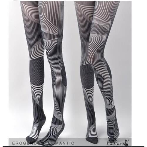 New Design Striped Pantyhose Hot selling personality Pantyhose