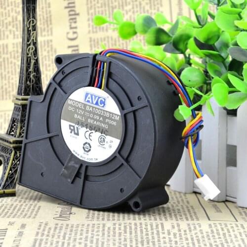 Original FOR AVC BA10033B12M 9733 DC12V 0.99A 9cm Blower Turbine Cooling Fan