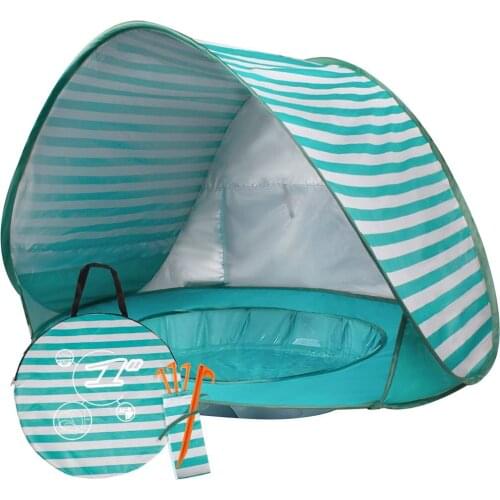 Portable Waterproof Baby Tent Outdoor Detachable Camping Canopy UV Protection Sun Shelter with Mini Pool