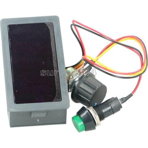 DC 6V-30V 12V 24V MAX 8A 16kHz Adjustable PWM Motor Speed Controller Digtal Display DC motor Control CV Governor Switch