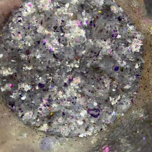 Silver White Mix Colorful Chameleon Glitter Dust Flakes Shining Manicure Nail Mirror Face Paillette DIY Cosmetic Resin Sequins