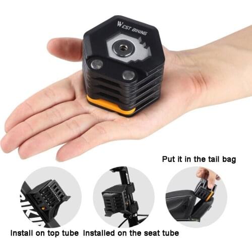 Foldable Chain Locks 26-Section Alloy Steel Folding Safety Bicycle Locks Anti-Theft For Cycling With 3 Keys