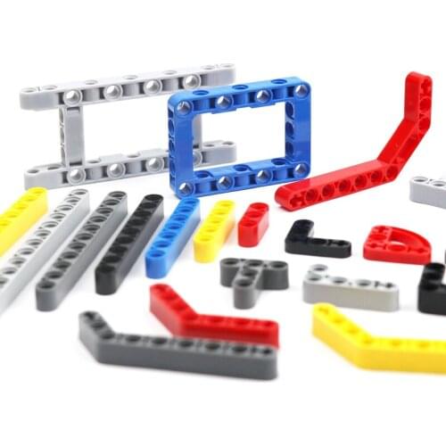 10pcs MOC Technical Blocks Thick Thin Liftarm Beams Kids Toys DIY Trucks Replacement Parts Bulk Technical Blocks