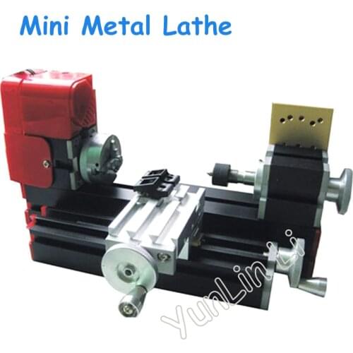 All Metal 6 in 1 Mini Lathe DIY Milling Drilling Tool Wood Turning Jag Saw and Sanding Combined Machine