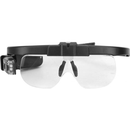 50HZ 5V 0.14W Magnifying Glasses Professional Rechargeable Head Mount Magnifying Glasses LED Magnifier for Reading Repairing