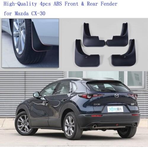 High-Quality 4pcs ABS Front & Rear Fender for Mazda CX-30 Car Mud Flaps Splash Guard Mudguard Mudflaps Accessories