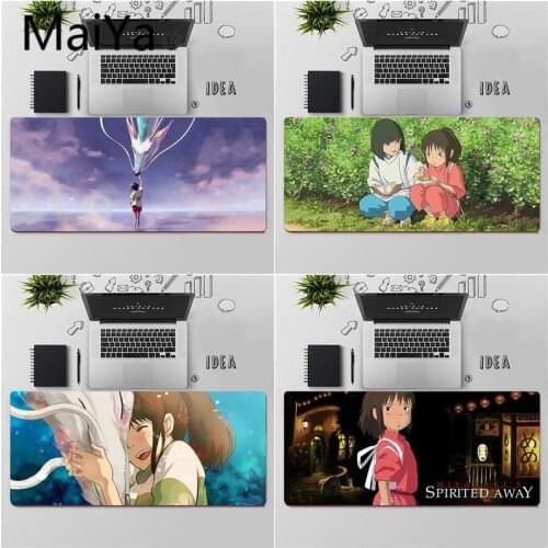 Maiya Top Quality Anime Spirited Away Large Mouse pad PC Computer mat Free Shipping Large Mouse Pad Keyboards Mat