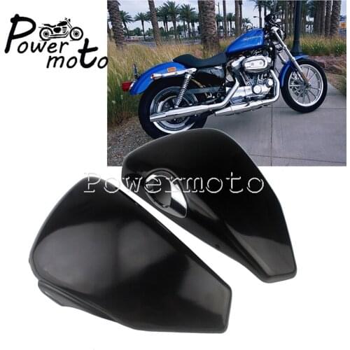 Left/Right Side Battery Cover Guard for Harley Sportster XL883 XL1200 2004-2013 XL 883 1200 Battery Protector