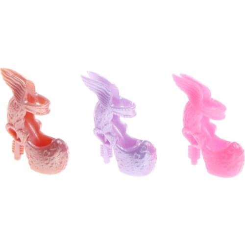 10 Pair/Set DIY For Dolls Toys Shoes Fashion Doll Accessories Shoes For Doll Toy Gift Princess