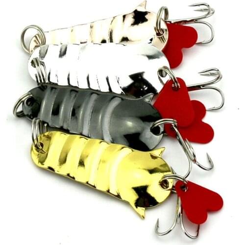 10pcs/lot 5cm 11.7g black gold silver copper piece suit export selling fake fish fishing sequins bionic Lures