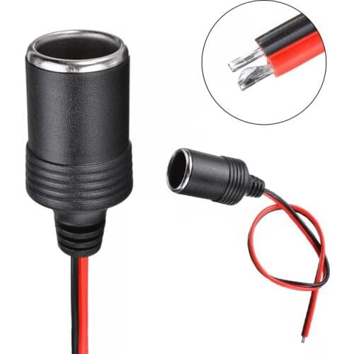 12/24V DC Female Car Cigarette Lighter Socket Plug Connector Adapter Cable Suitable For 12V/24V 5A Power