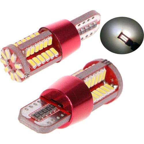 2pcs T10 501 194 W5W 3014 57LED Car Canbus Error Free Parking Light Bulb White