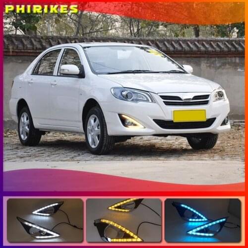 2PCS LED Daytime Running For Toyota Corolla 2013 2014 Super Brightness 12V Car LED DRL Waterproof ABS Daylight Bulb