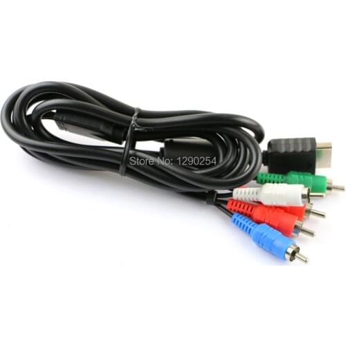 30pcs/lot 1.8M Component AV/YPbPr Audio Video HDTV Cable for PS3/ Playstation 2 PS2 Support 480i/480p/720p/1080i