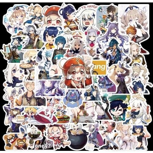 50PCS Genshin Impact Graffiti game Stickers For Suitcase Laptop Guitar Skateboard Waterproof Decals