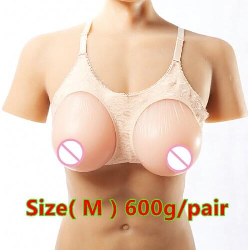 600g/pair B cup Silicone Breast Forms Fake Boobs false breasts silicone breast prosthesis Crossdresser Drag Queen Transgender