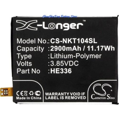 Cameron Sino 2900mAh Battery HE321, HE336 for Nokia 5 Dual SIM, 5 Premium Edition Dual SIM, HMD Heart, Nokia 5, TA-1044