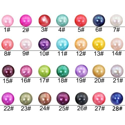 30Pcs 6-7MM/7-8MM Akoya Wish Pearls Mix 28 Colors, Pearl Round Beads Loose Beads for DIY Jewelry making PJW314