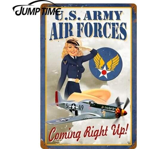 JumpTime 13cm x 8.7cm Car Sticker Vintage Air Forces Pin Up Girl Sexy Beauty Racing Decal Vinyl Rear Windshield Car Stickers
