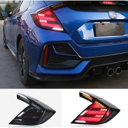 Car Styling Taillight Tail lights For Honda Civic Type R 10th hatchback 2020 2021 DRL+ Dynamic Turn Signal + Reverse + Brake LED